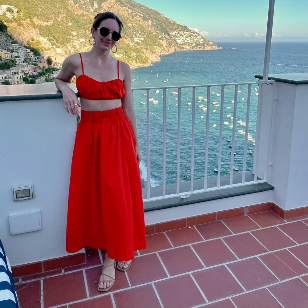Abercrombie Red Two-Piece Set, size XS